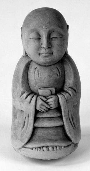 Stone Buddha Statue - Stone Jizo Standing Buddha Sculpture
